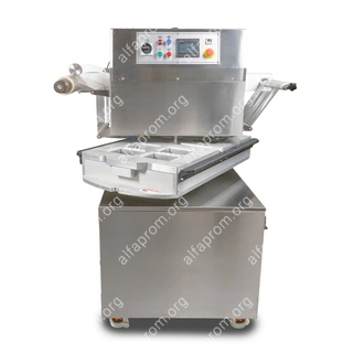 Полуавтоматический запайщик лотков ротационного типа (4 лотка,187*137*80) HVT-450R (нерж.)