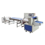 Автоматическая горизонтальная упаковочная машина DXDZ-350XD под ВПП (3 servo, лент.150 мм, рег.форм., min bag L 120, H 50, трансп.попереч.запайки)