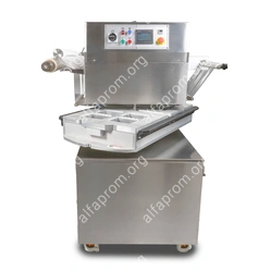 Полуавтоматический запайщик лотков ротационного типа (4 лотка,187*137*120) HVT-450R (нерж.)