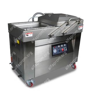 Вакуумный упаковщик HVC-610S/2A-G (DZQ-610/2SA) (нерж., обрезка, 63 м3)